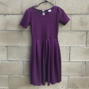 Lularoe textured purple dress